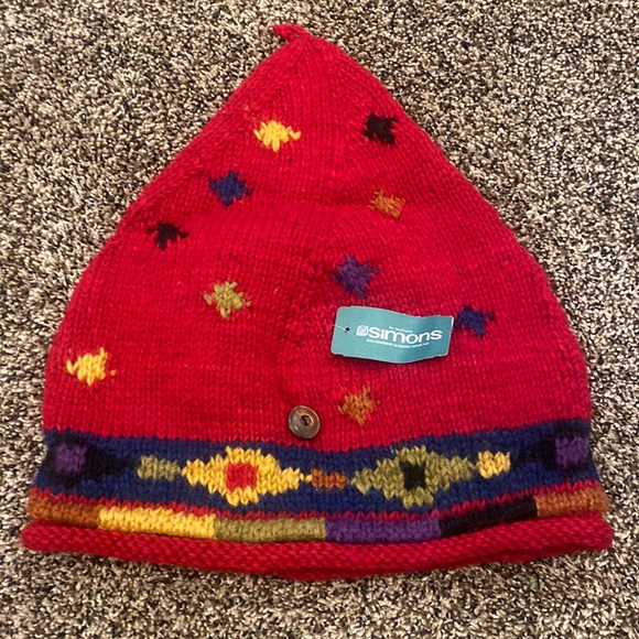 Newari Icelandic design knit cap - Picture 1 of 5